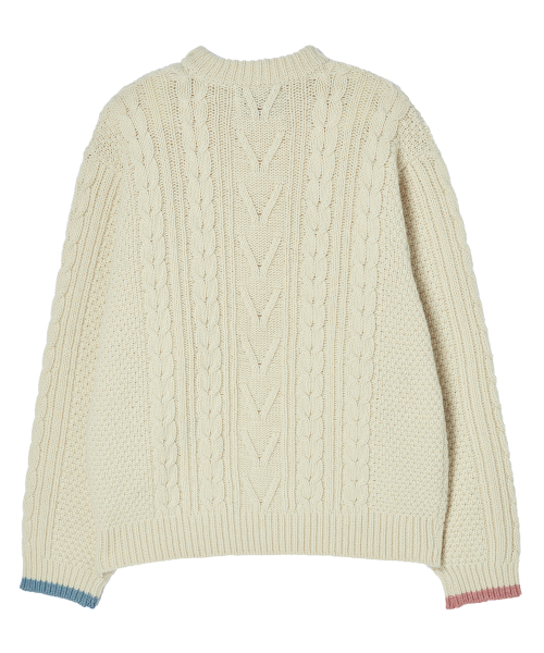 [COLLECTION LINE] Шерстяной свитер рыбака Hockney Ivory