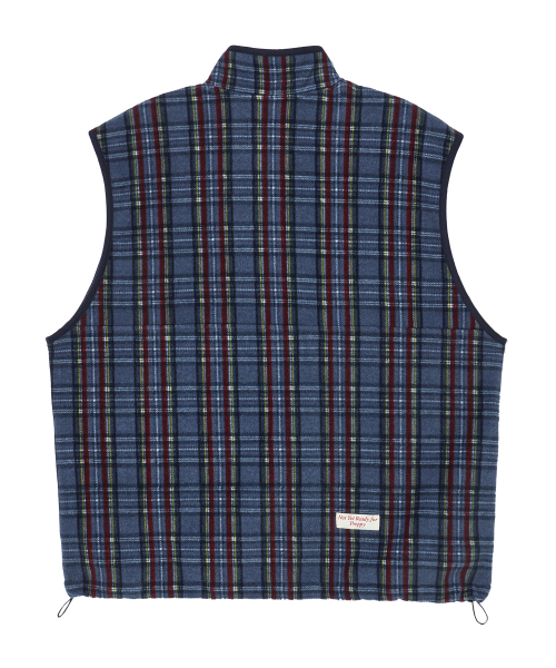Флисовый анорак Retro Check Unique Logo Navy