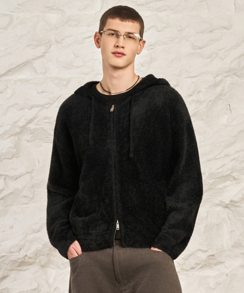 Оверсайз худи-трикотаж 25 FW из ангоры (3 COLOR)