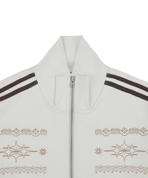 Спортивная куртка Nostar Two Line Sweat Track Top Off-White