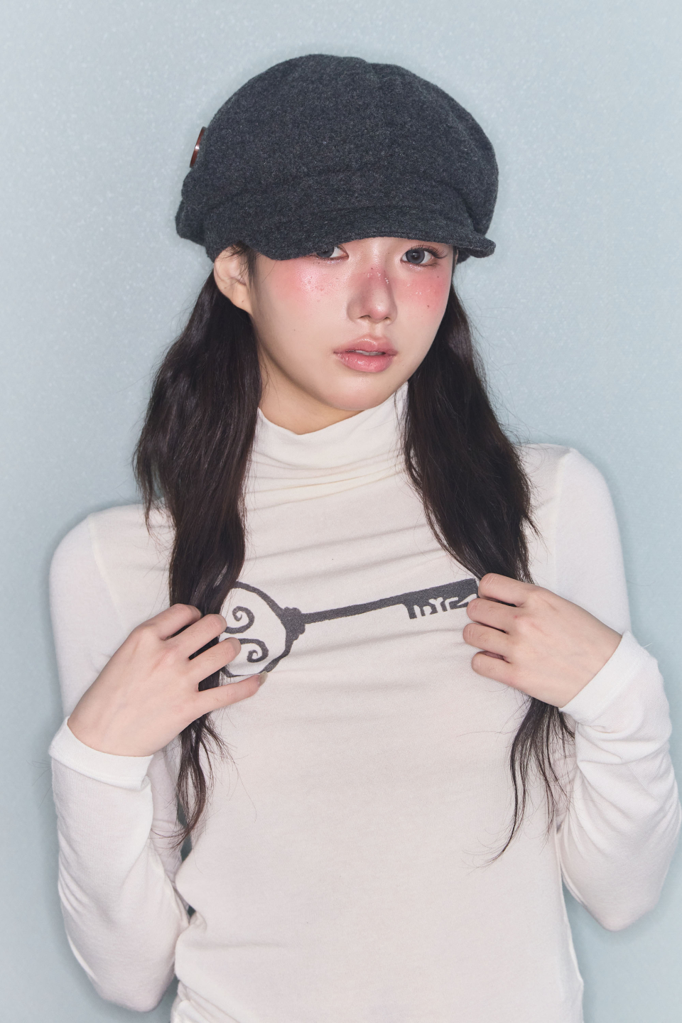 MUSINSA | MIRECO MIRE KEY WOOL HIGH NECK T IVORY