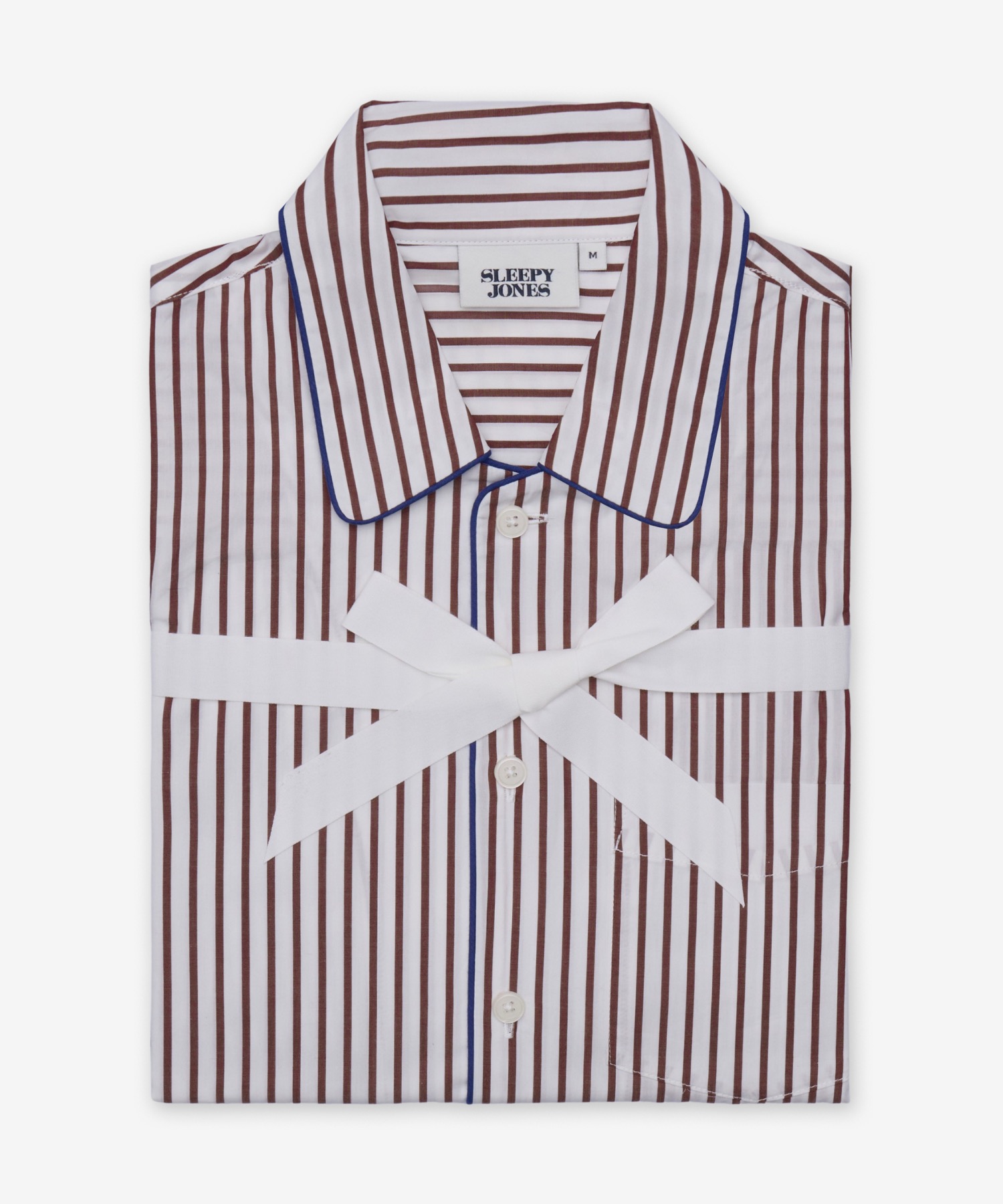 [SET] Пижама Sleepy Jones Henry - Burgundy в полоску / FH25MS001F1354602