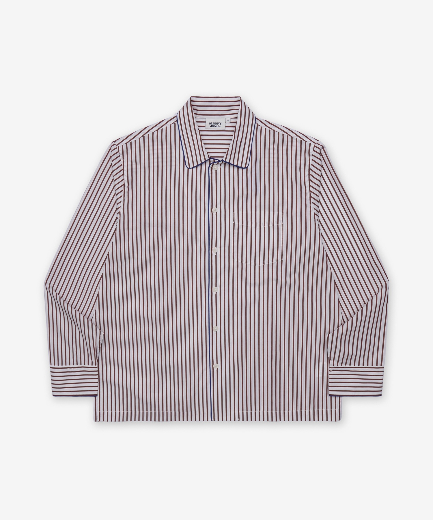 [SET] Пижама Sleepy Jones Henry - Burgundy в полоску / FH25MS001F1354602