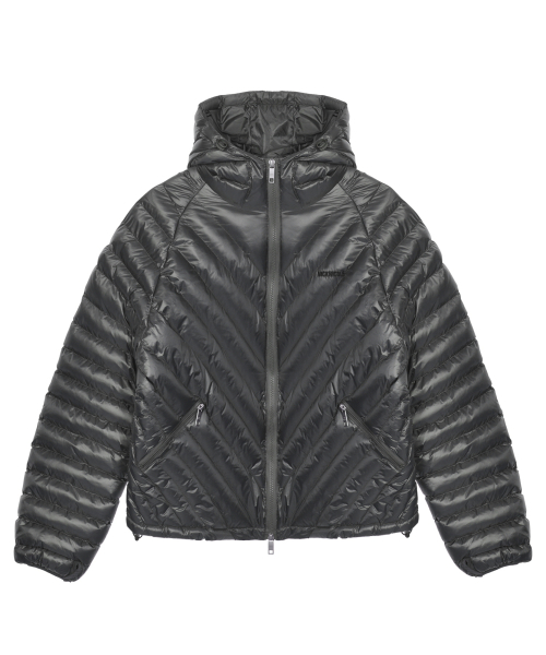 NICOLE LIGHT WEIGHT HOODY PADDING_CHARCOAL