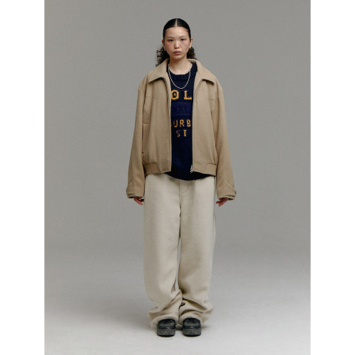 Унисекс оверсайз блузон из мохера — Beige