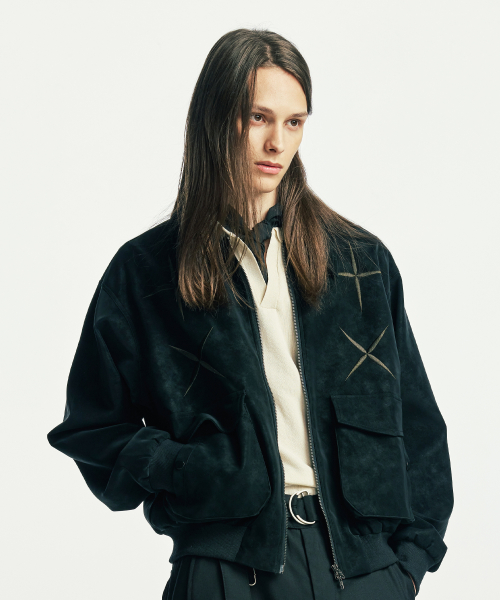 Замшевый бомбер East Star Black