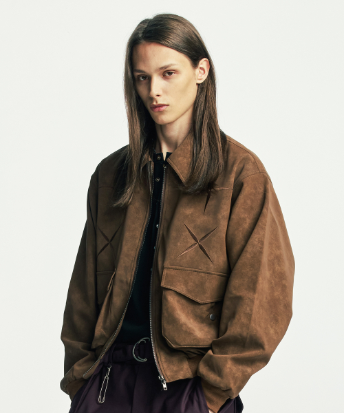 East Star блузон из замши — Brown