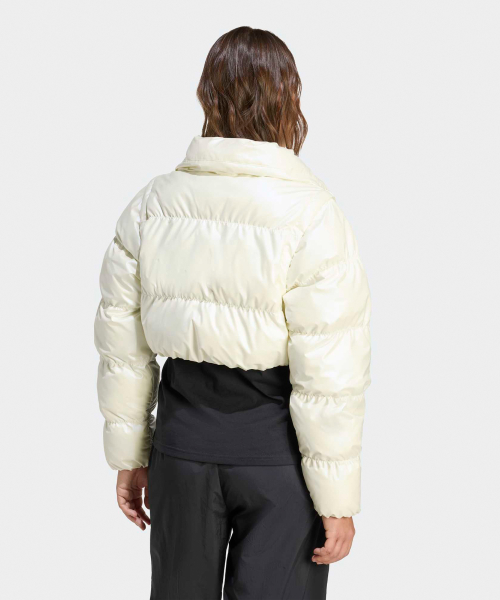 Глянцевый кроп-пуховик 2-в-1 - White / JX2990
