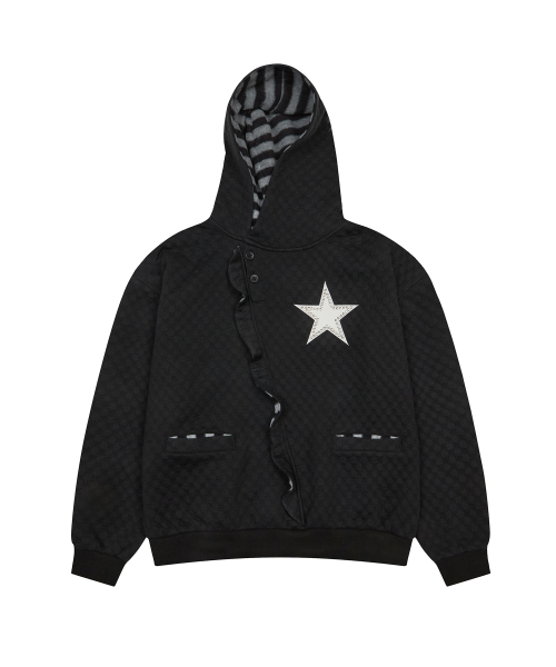 EV STAR HOOD TEE(BLACK)