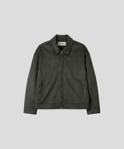 Куртка на молнии из искусственной замши (Khaki)