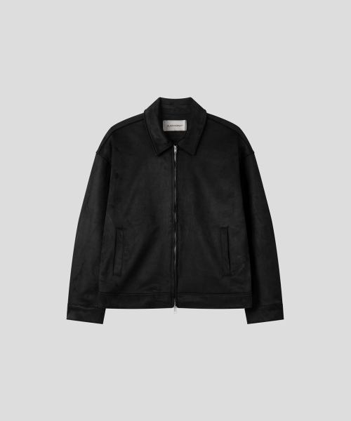Куртка на молнии из искусственной замши Black
