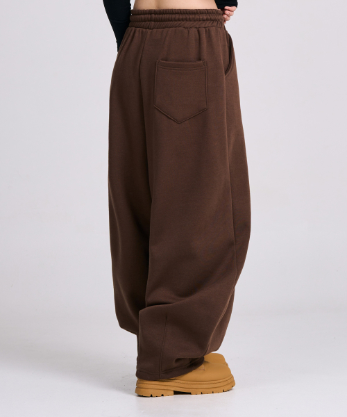 D18 Triple Pintuck Balloon Sweatpants (чёрный)