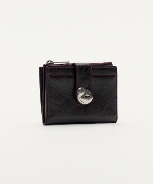 BRIDGE CARD WALLET RED BROWN