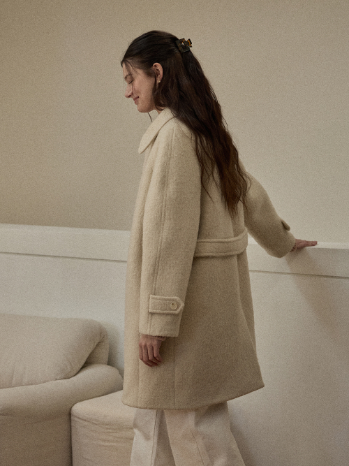 New raglan half coat - Light beige