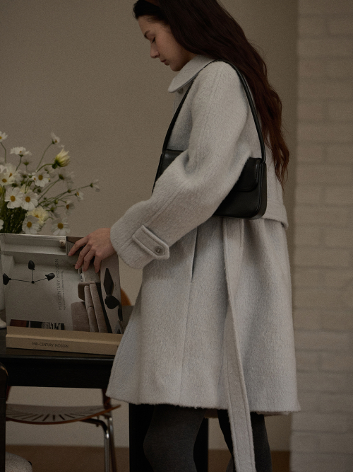 New raglan half coat - Sky