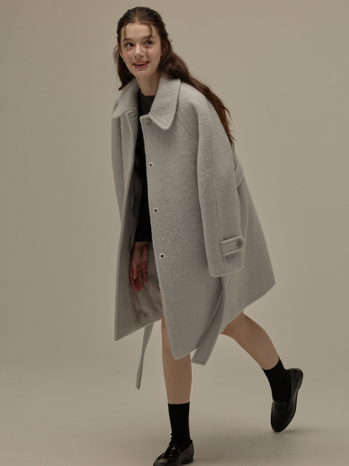 New raglan half coat - Sky