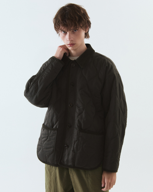 Quilting half jacket / KHAKI