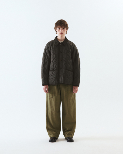 Quilting half jacket / KHAKI