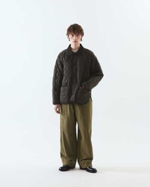 Quilting half jacket / KHAKI