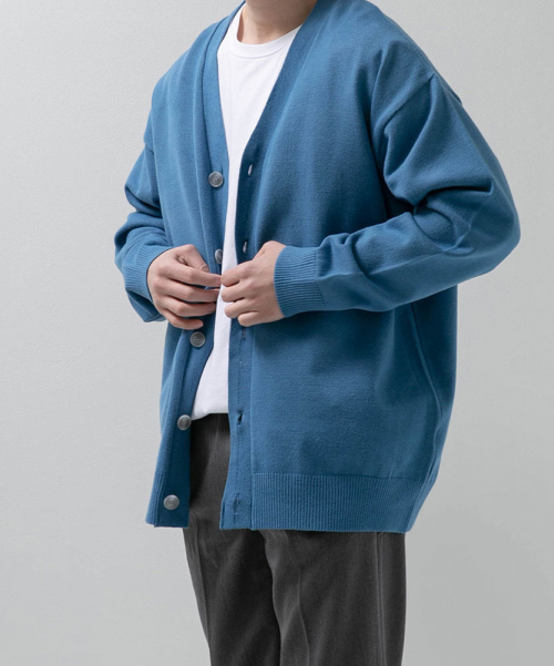 [Big Size M-4XL] Mono Machine-Washable V-Neck Knit картаigan