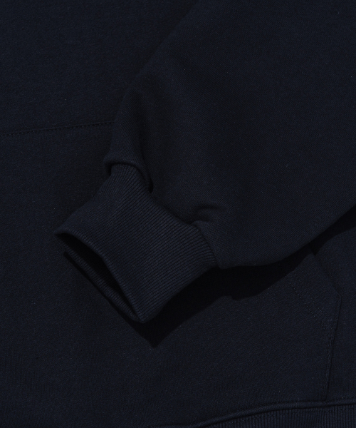 Винтажное худи с аутентичным логотипом (Navy/Yellow)