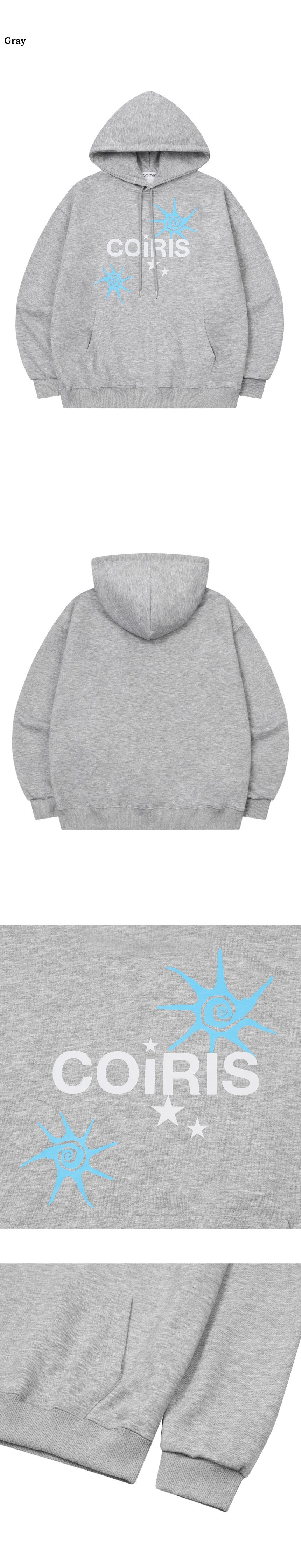 HOODIE TEE UNISEX - 2 COLORS GREY