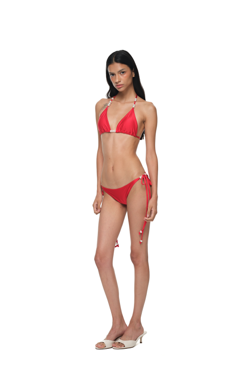 Pearl glitter bikini красный