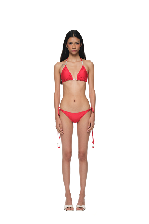 Pearl glitter bikini красный
