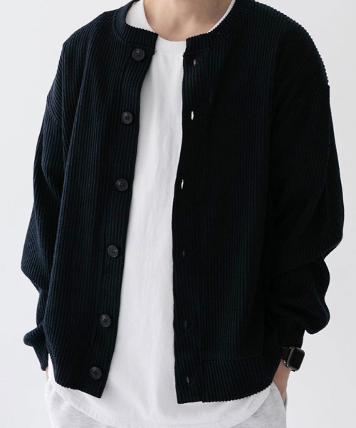 [Big Size M-8XL] Mono Linkle Free V-Neck Round картаigan
