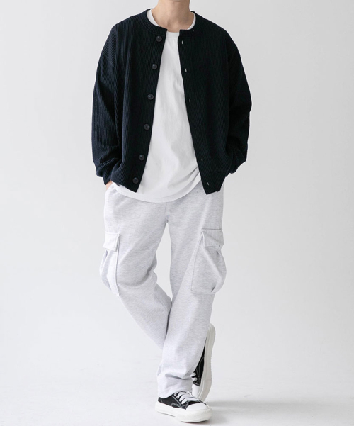 [Big Size M-8XL] Mono Linkle Free V-Neck Round картаigan