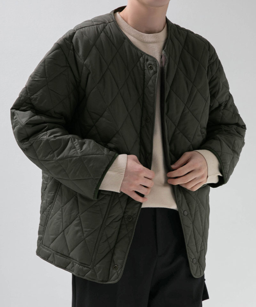 Стеганая куртка Mono со съемным воротником (XL-6XL)