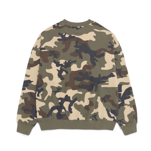 CAT EBROIDERY SWEATSHIRT [KHAKI]