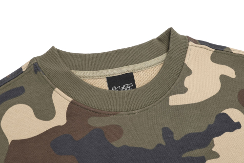 CAT EBROIDERY SWEATSHIRT [KHAKI]