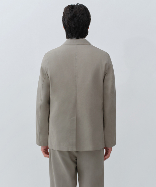 [CITY WORKERS] LINEN BLEND BLAZER [GREYISH BEIGE]