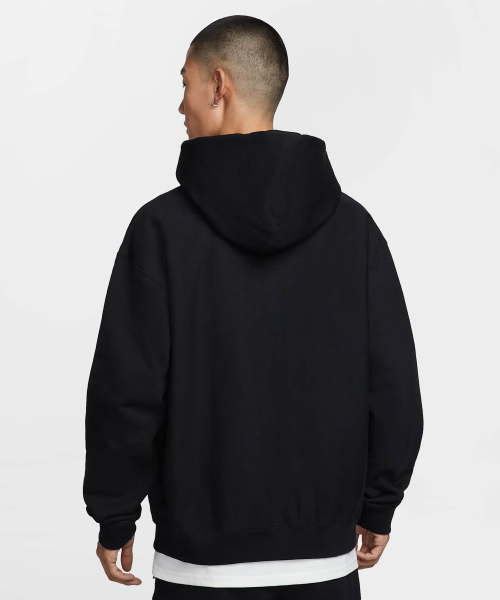 M NL SOLO SWSH BB FZ HOODIE - BLACK/BLACK/(WHITE)