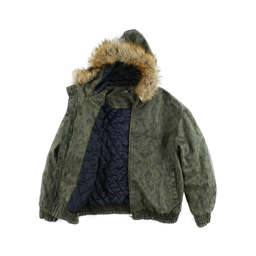 Faux Leather Fur куртка Khaki