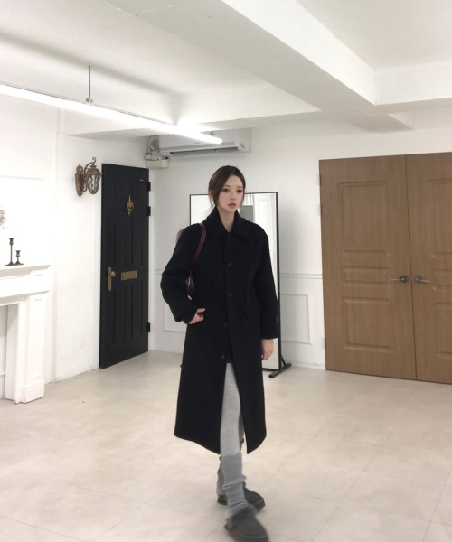 Phoebe Dart пальто_чёрный