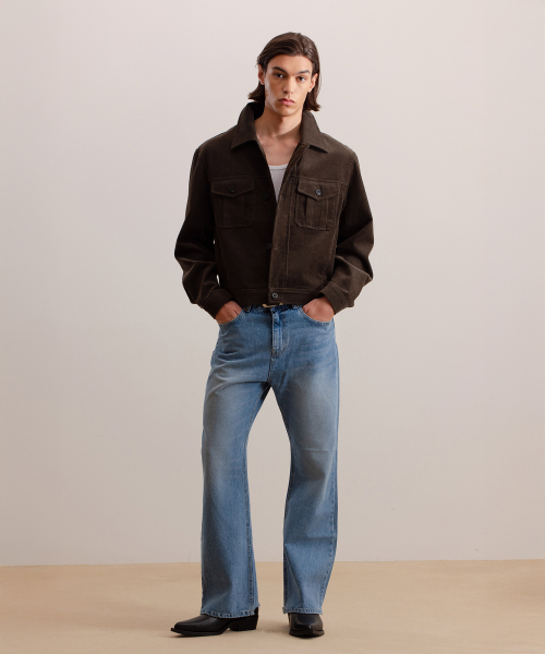 Вельветовый тракер по диагонали Deep Khaki