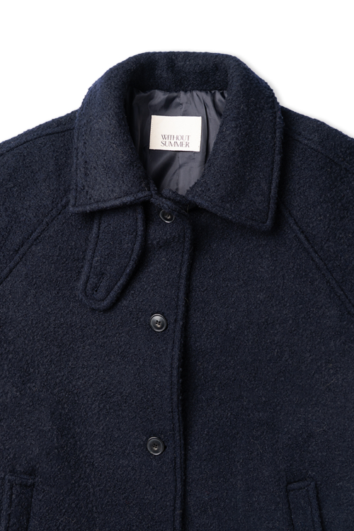 Пальто Snug из букле — Navy