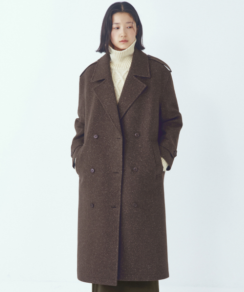 Wool Blended Tailored Maxi Long Coat_CTO148(Brown)
