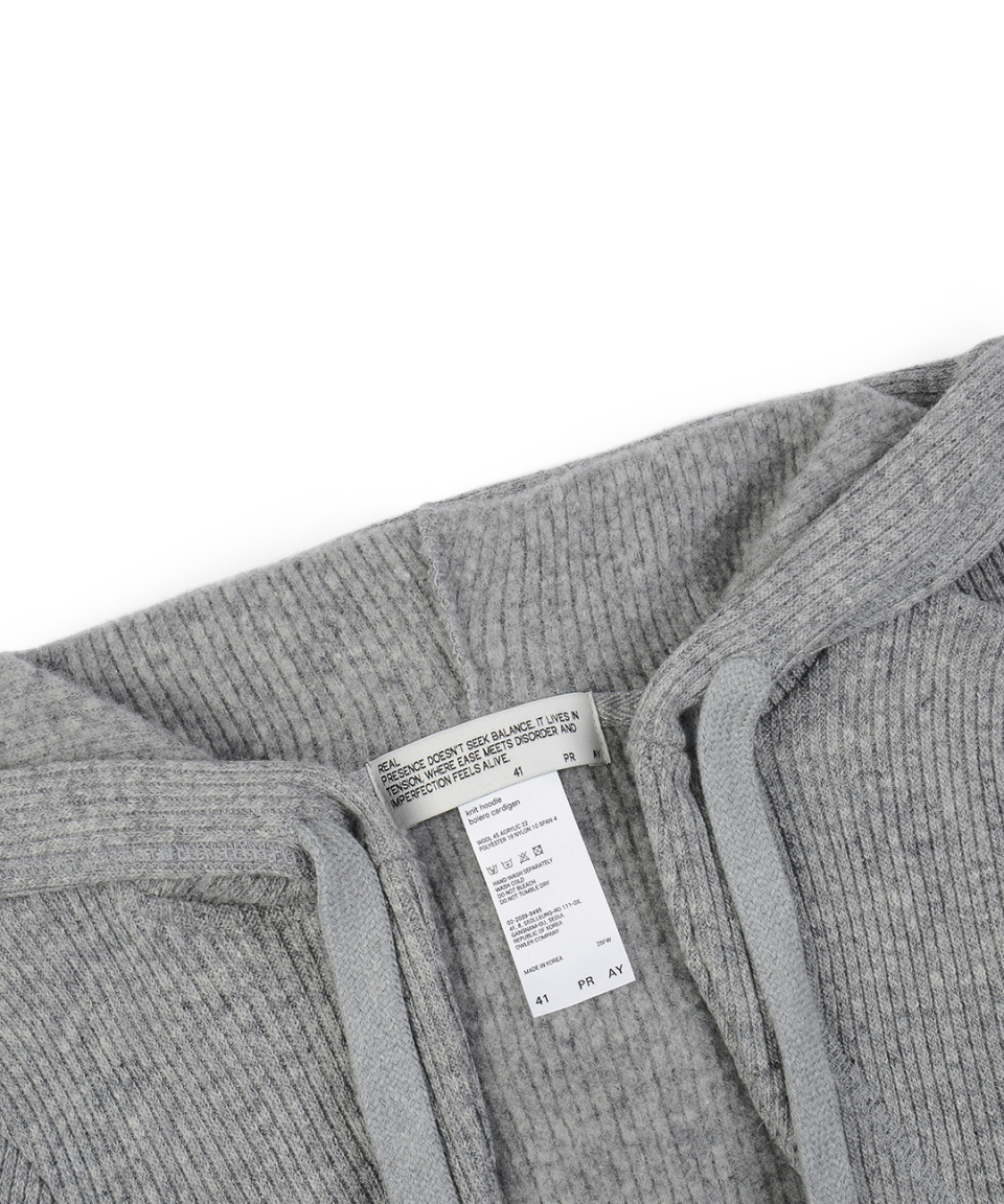 41pray Knit Hoodie Bolero Cardigan韓国 41PRAY(サイルプレイ)のレディース カーディガン 人気アイテム