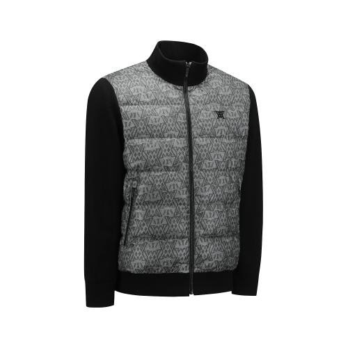MEN WI BIG LOGO HYBRID DOWN JACKET_GR