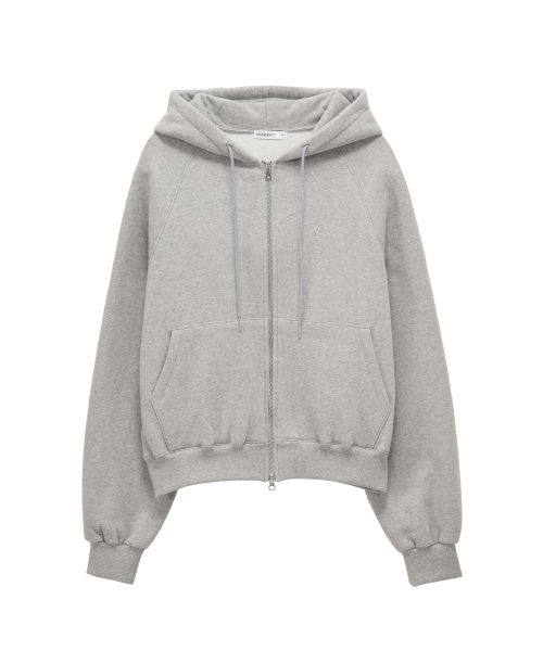 Sheep Fleece Hoody Zipup (melange gray)