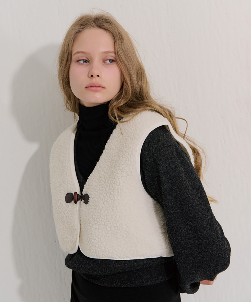 Буклированный жилет Ivory