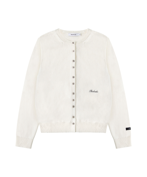 Essential Crewneck Cardigan - Ivory