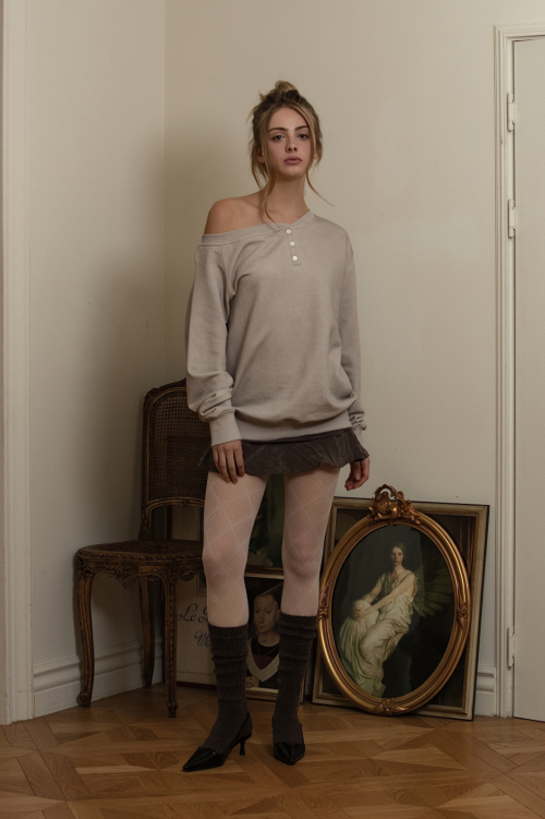 Latte one-off sweatshirt Cream beige