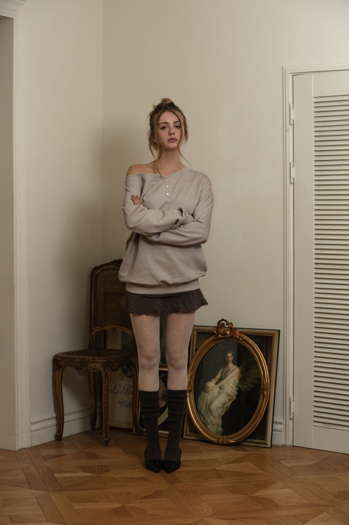 Latte one-off sweatshirt Cream beige