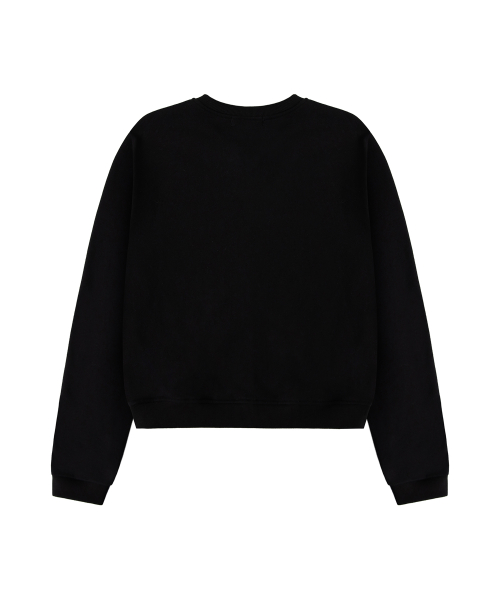 Defined Zip Up Sweatshirt - Black