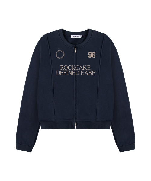 Defined Zip Up Sweatshirt - Navy