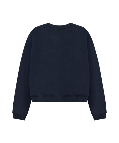 Defined Zip Up Sweatshirt - Navy